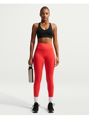 NIKE - Universa Women's High-Waisted 7/8 Leggings with No Front Seam LT CRIMSON