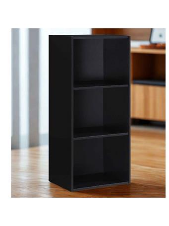 L'BAIET - 3-Shelf Bookcase BLACK