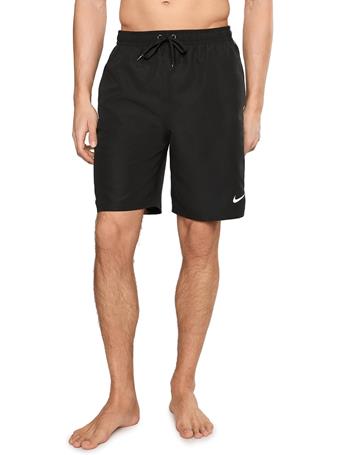 NIKE - Men's Breaker Logo Tape 9" Brief Lined Volley BLACK