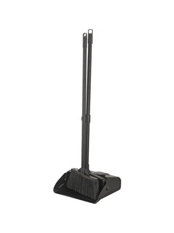 KENNEDY INTERNATIONAL - Standing Dustpan W/ Broom Set BLACK