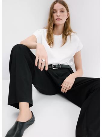 MANGO - Short-sleeved Cotton T-shirt WHITE