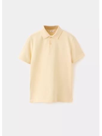 MANGO - Cotton Polo Shirt LIGHT ORANGE