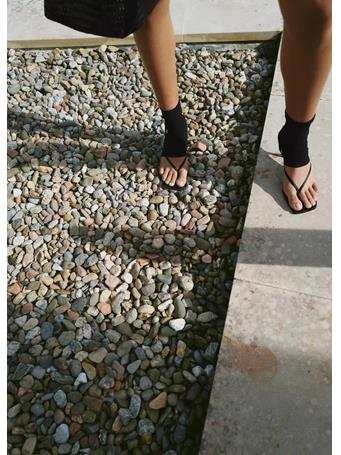 MANGO - Strappy Heeled Sandals BLACK