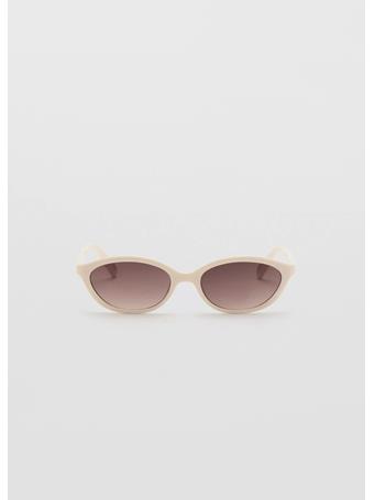 MANGO - Rectangular-frame Sunglasses WHITE