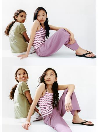 MANGO - Printed Cotton-blend T-shirt MED GREEN