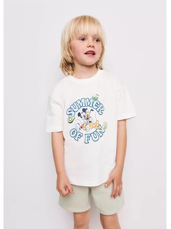 MANGO - Mickey Mouse T-shirt WHITE