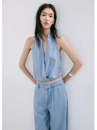 MANGO - Wideleg Lyocell Trousers TC