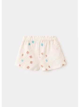 MANGO - Embroidered Detail Shorts LIGHT BEIGE