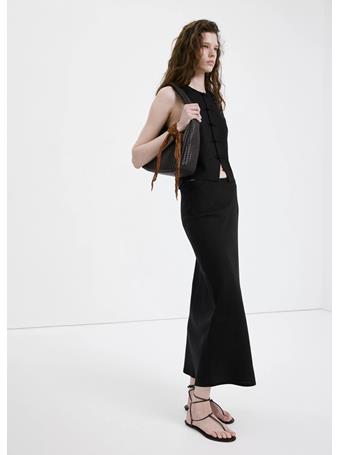MANGO - Braided Shoulder Bag DARK BROWN