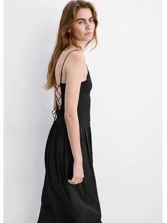 MANGO - Knitted Dress with Cross-back BLACK