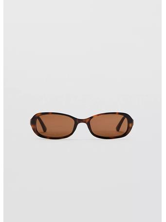 MANGO - Resin Frame Sunglasses DARK BROWN