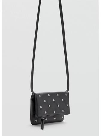 MANGO - Mini Studded Bag BLACK