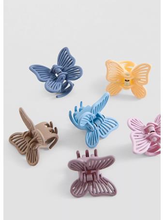 MANGO - Butterfly Clip Set LIGHT BLUE