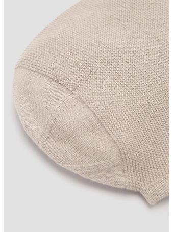 MANGO - Knitted Bonnet MED BROWN