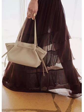 MANGO - Medium Faux Leather Shoulder Bag NATURAL WHITE