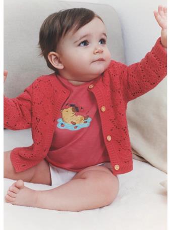 MANGO - Printed Cotton-blend T-shirt RED