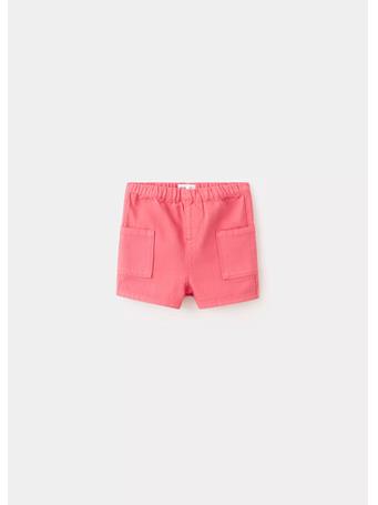 MANGO - Denim Shorts with Pocket Details RED