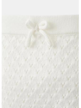 MANGO - Openwork Knit Shorts IVORY