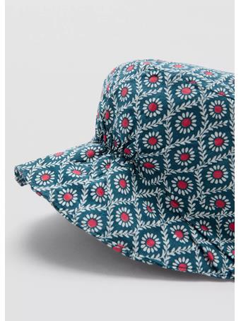 MANGO - Printed Cotton Hat NAVY