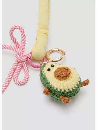 MANGO - Avocado Charm Keyring YELLOW