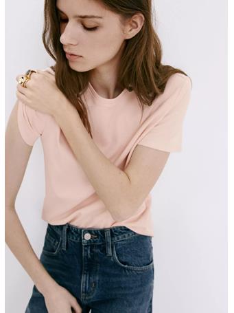 MANGO - 100% Cotton T-shirt Light/Pastel Pink