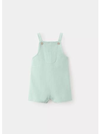 MANGO - Dungarees 100% Cotton with Pocket TURQUOISE