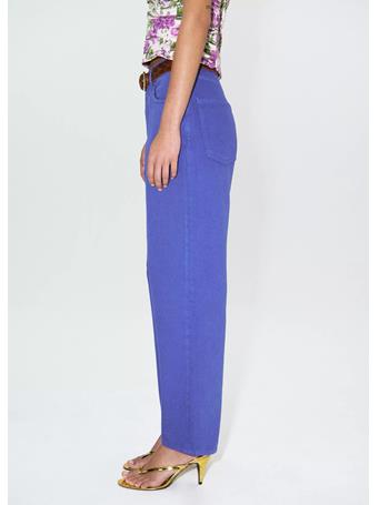 MANGO - High-waisted Mom-fit Jeans MED BLUE
