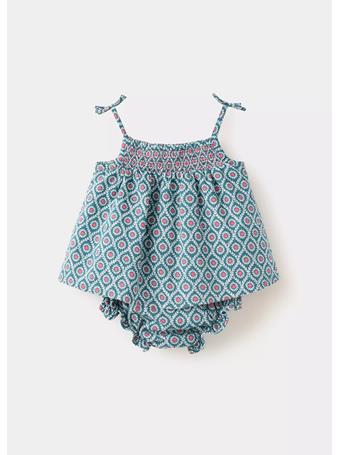 MANGO - Printed Dress And Nappy Cover DARK BLUE