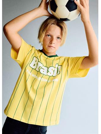 MANGO - Brazil Football T-shirt YELLOW