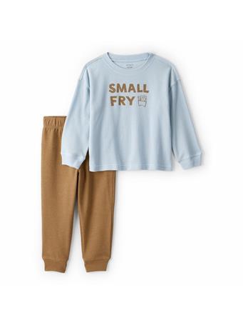 CARTERS - 2-Piece Small Fry Long-Sleeve Tee & Pant Set BLUE