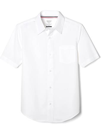 FRENCH TOAST - Boys Short Sleeve Classic Poplin Shirt WHITE