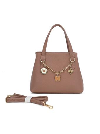 DS HANDBAGS - Small Crossbody Satchel MAUVE