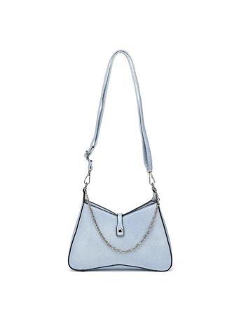 DS HANDBAGS - Swag Chain Tab Crossbody Bag LIGHT BLE