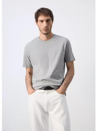 MANGO - Slim Fit T-shirt 180gsm GREY