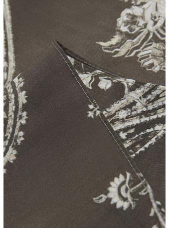 MANGO - Printed Scarf OLIVE