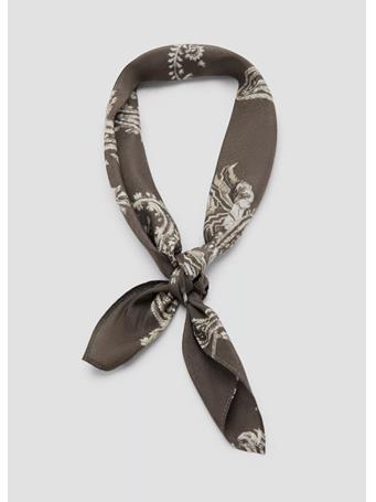 MANGO - Printed Scarf OLIVE
