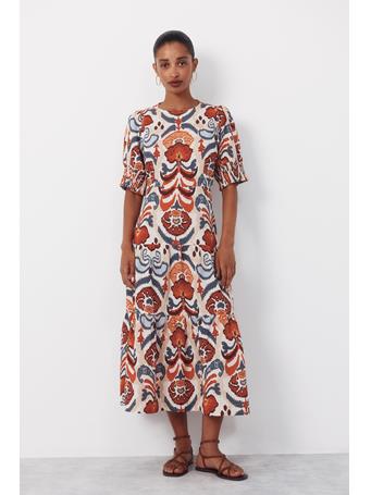 CORTEFIEL - Printed Dress MULTICOLOURED