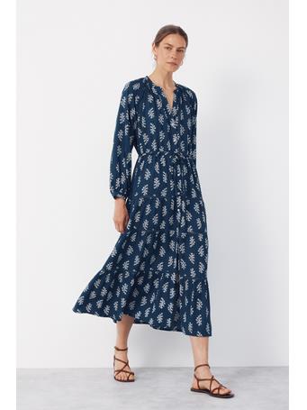 CORTEFIEL - Printed Dress BLUE PRINT