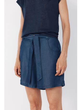 CORTEFIEL - Tencel Fluid Bermuda Shorts DARK BLUE