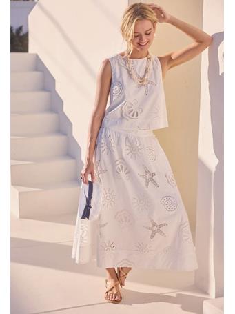 SKIES ARE BLUE - Caroline Tank WHITE