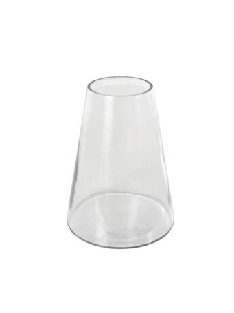 UMA - Clear Glass Cone Shaped Decorative Vase CLEAR