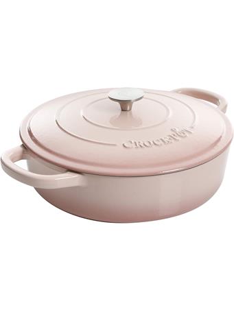 CROCKPOT - Artisan Enameled Cast Iron Covered Braiser BLUSH PINK