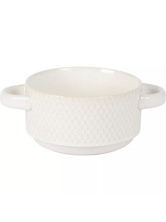 GIBSON HOME - Elite Earlhart Soup Bowl Set - Set of 2 CREAM