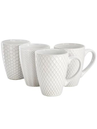 GIBSON HOME - Elite Earlhart Mug Set - Set of 4 CREAM