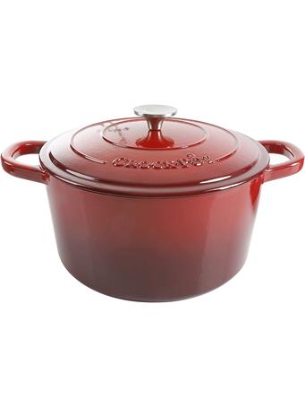 CROCKPOT - Artisan Round Enameled Cast Iron Dutch Oven SCARLET RED