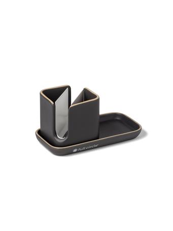 FULL CIRCLE - Modular Ceramic Sinkside Organizer BLACK