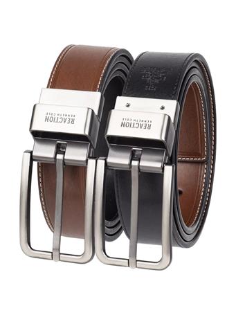 KENNETH COLE  - Stretch Reversible Belt 014 BROWN BLACK