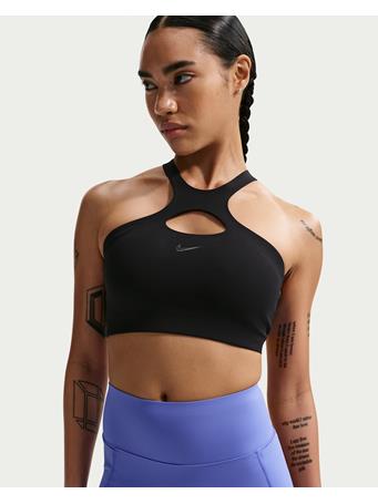 NIKE - Universa Women's Medium-Support Padded Sports Bra BLACK
