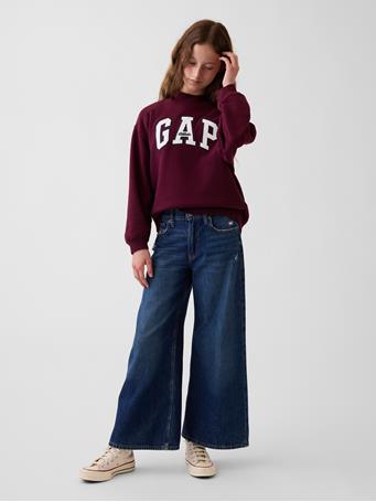 GAP - Kids VintageSoft Oversized Mockneck Logo Sweatshirt TUSCAN RED