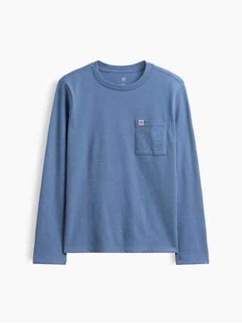 GAP - Kids Logo Pocket T-Shirt BAINBRIDGE BLUE 117 V2